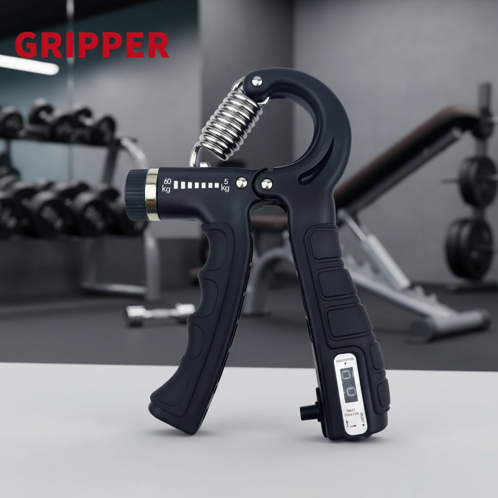 Gripper Ajustável 10–60kg – Fortalecimento de Mãos e Antebraços