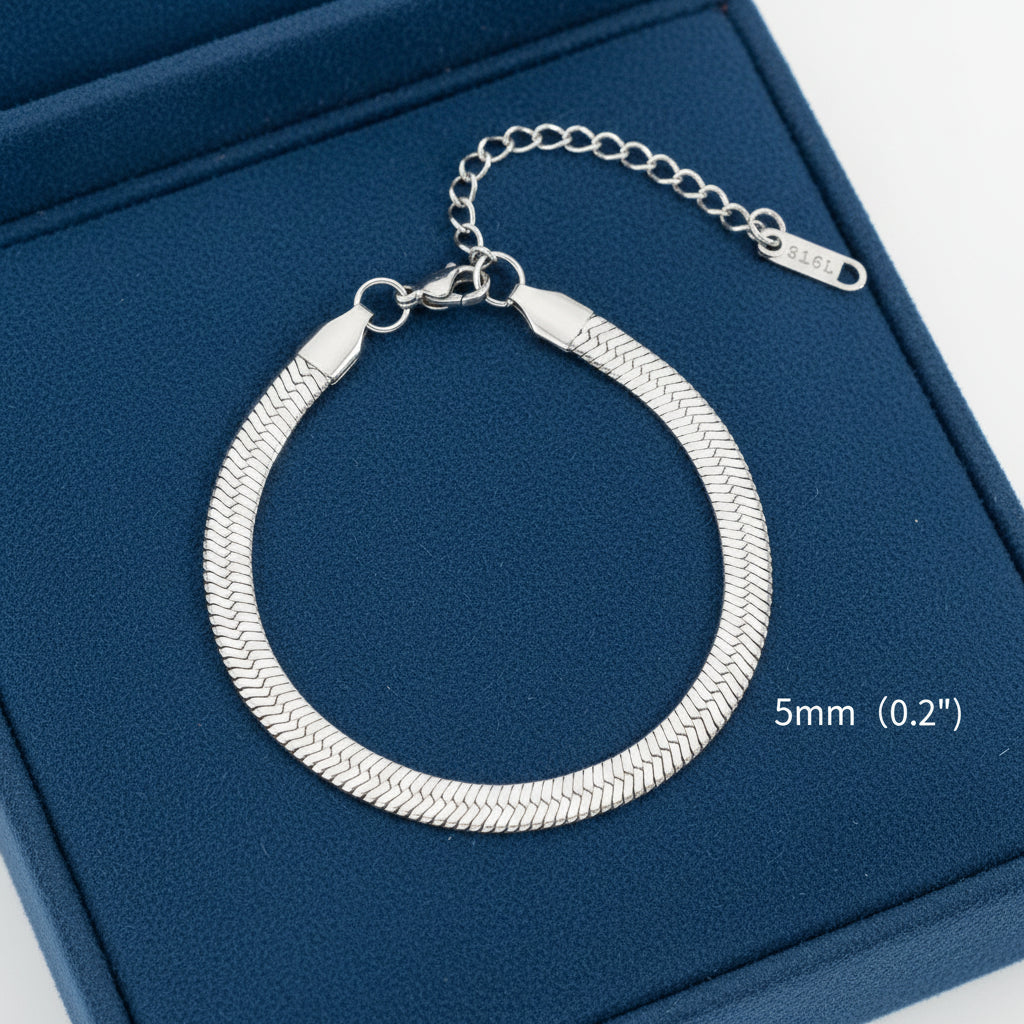 Bracelete Snake Chain Unissexo