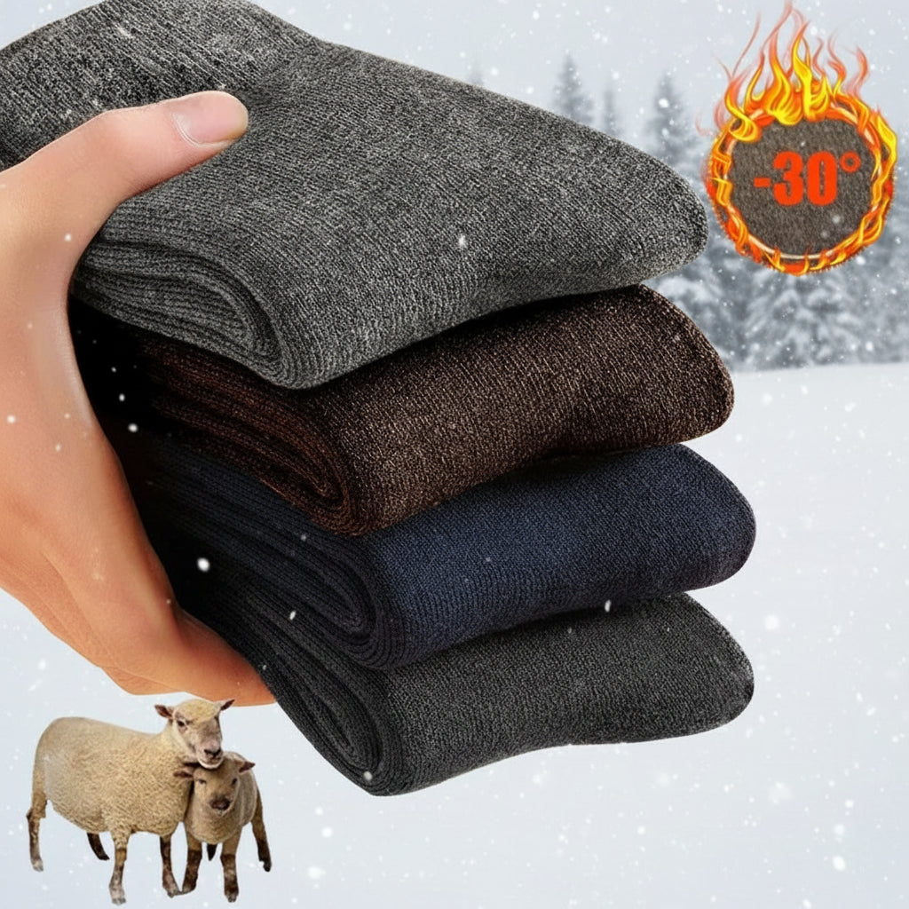 Meias de Lã Merino (tamanho 38–43)