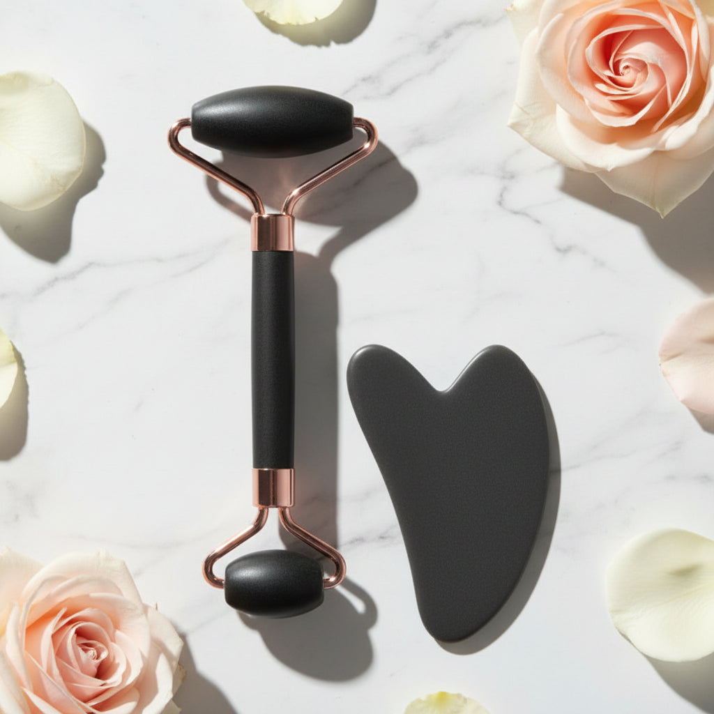 Roller Facial e Gua Sha em Resina