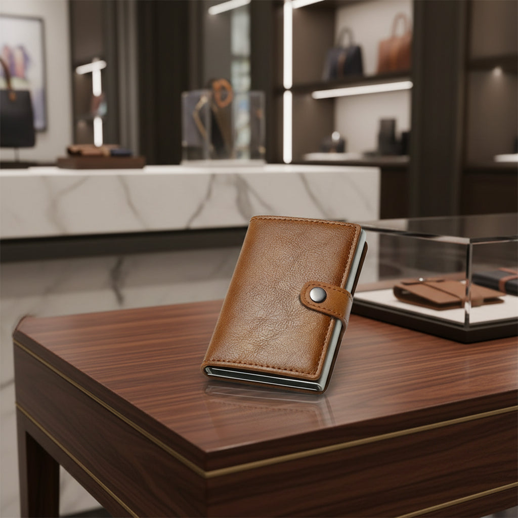Carteira Slim RFID anti-roubo