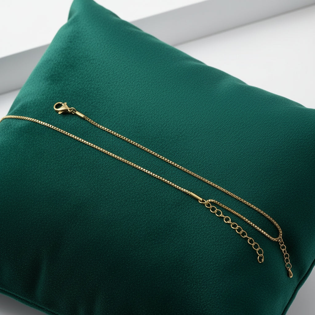 Corrente Box Chain em Aço Inoxidável