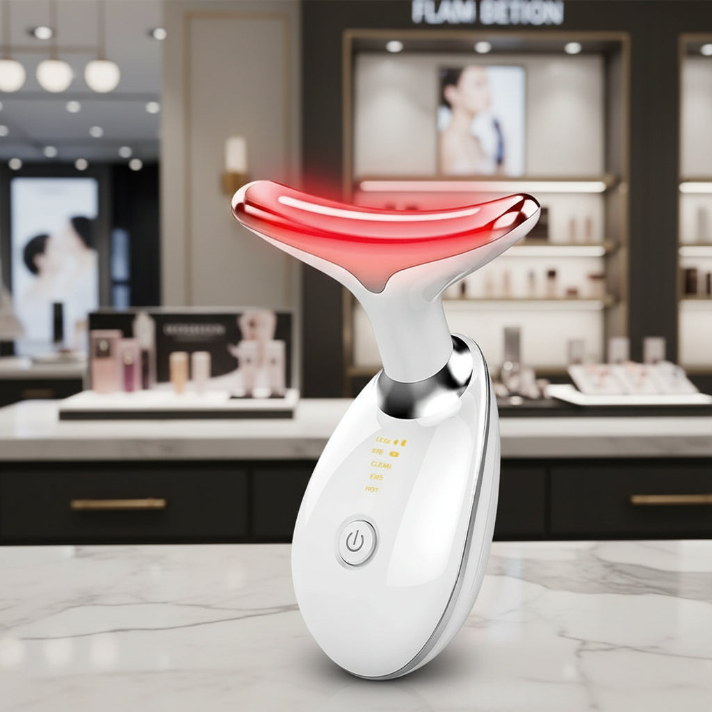 SculptLED™ — Modela pescoço e maxilar, revitaliza o rosto.